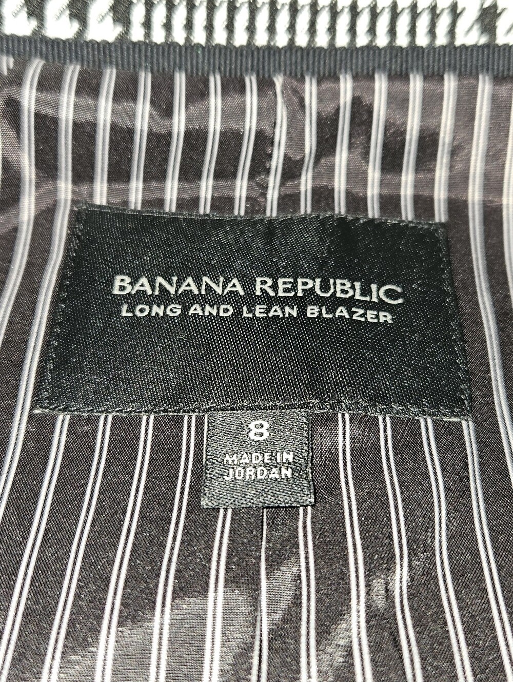 Banana Republic Houndstooth Pants Suit Set Size 8 And 6 - Picture 7 of 14